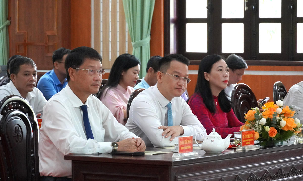 Lãnh đạo TP Đà Nẵng tham dự hội thi. Ảnh: NT.