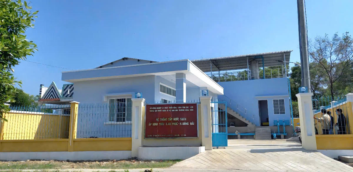 Tỉnh Cà Mau đã đẩy mạnh đầu tư, hoàn thiện các công trình cấp nước nhằm đáp ứng nhu cầu cấp thiết của người dân. Ảnh: Nguyên Du