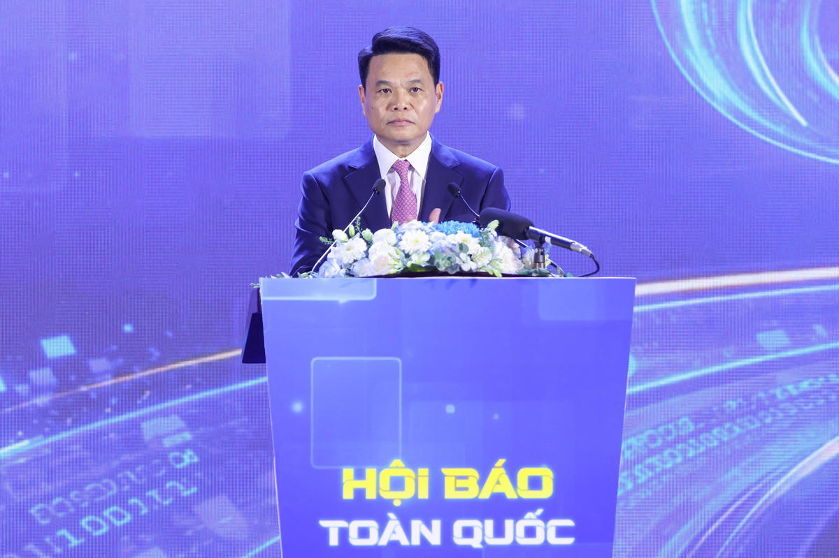 Bí thư Thành ủy Hải Phòng Lê Ngọc Châu phát biểu tại sự kiện. Ảnh: Quang Vinh. 
