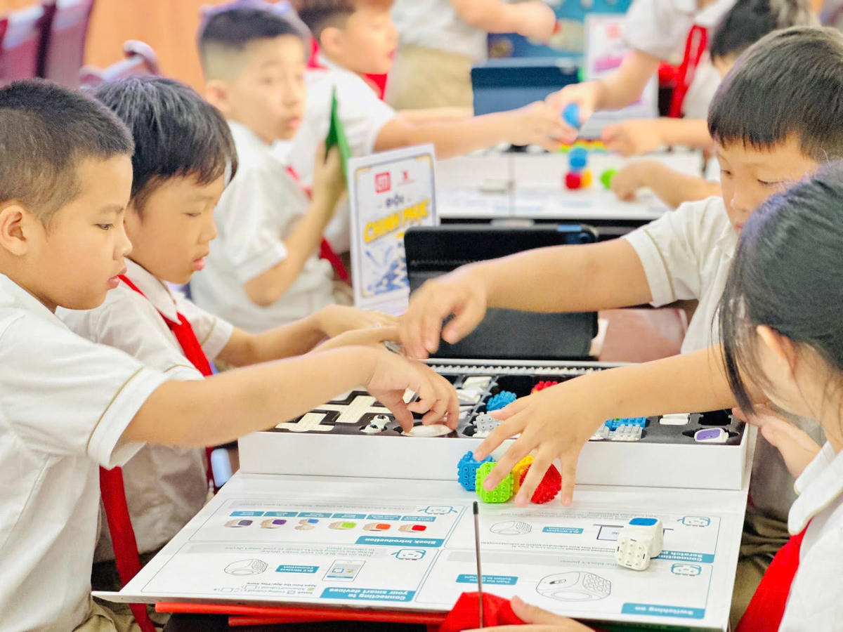 Học sinh Trường Tiểu học Gia Quất (Hà Nội). Ảnh minh họa: NTCC.