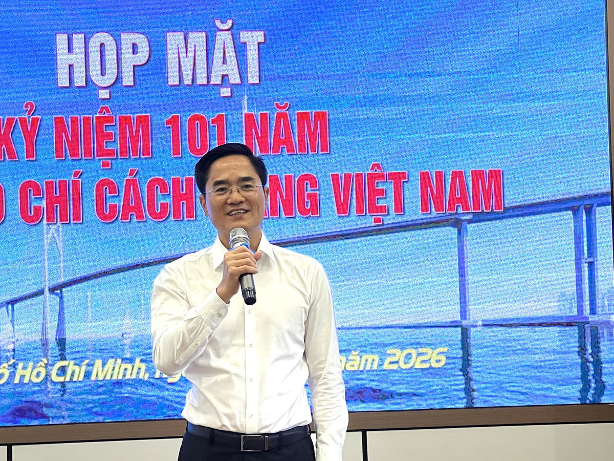Ông Trần Quang Lâm, Giám đốc Sở Xây dựng TP Hồ Chí Minh thông tin về việc triển khai nhiều dự án hạ tầng trên địa bàn. Ảnh: Đ.Xá.