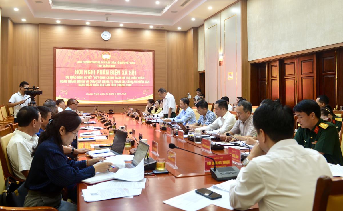 Quảng Ninh: Phản biện xã hội đối với dự thảo chính sách hỗ trợ quân nhân hoàn thành nghĩa vụ 
