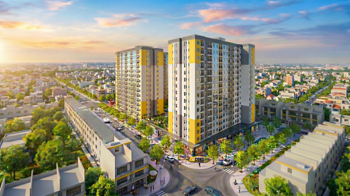Việc khởi công dự án NƠXH Bcons kết hợp trường học B.School, người thu nhập thấp có thêm cơ hội sở hữu nhà giá rẻ để an cư lạc nghiệp. Ảnh: Q.Định.