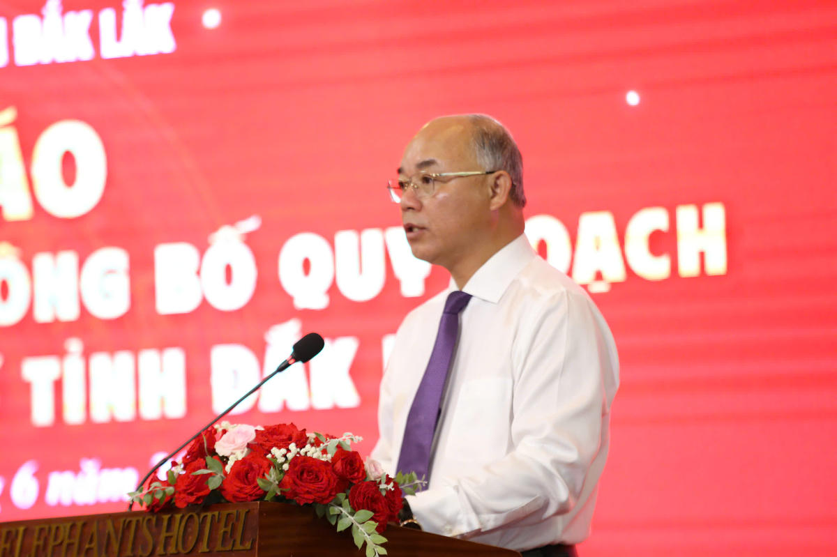 Ông Trương Công Thái - Phó Chủ tịch UBND tỉnh Đắk Lắk phát biểu. Ảnh: Thanh Nga.