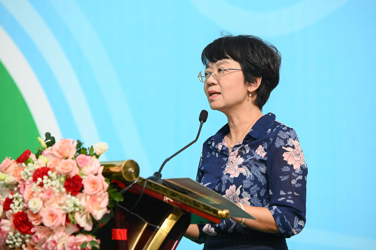 Bà Nguyễn Thị Thiên Phương, Phó Cục trưởng Cục Môi trường (Bộ Nông nghiệp và Môi trường) phát biểu tại sự kiện. Ảnh: NN