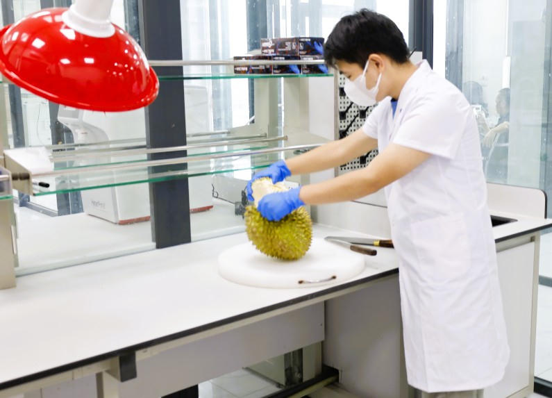 Phòng thử nghiệm của Trung tâm Giám định thử nghiệm Tân Đại Dương (đặt tại khu vực Cửa khẩu cầu Bắc Luân II, phường Móng Cái 1, Quảng Ninh) đã được Tổng cục Hải quan Trung Quốc (GACC) công nhận năng lực phân tích Cadimi và Vàng O kiềm đối với trái cây xuất khẩu sang Trung Quốc. Ảnh: mongcai.gov.vn
