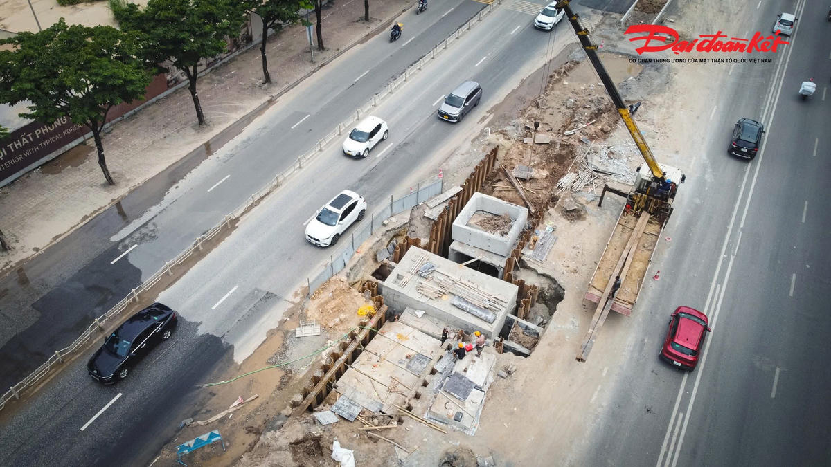 Dự án cải tạo kênh Thụy Phương tăng tốc cán đích trước mùa mưa