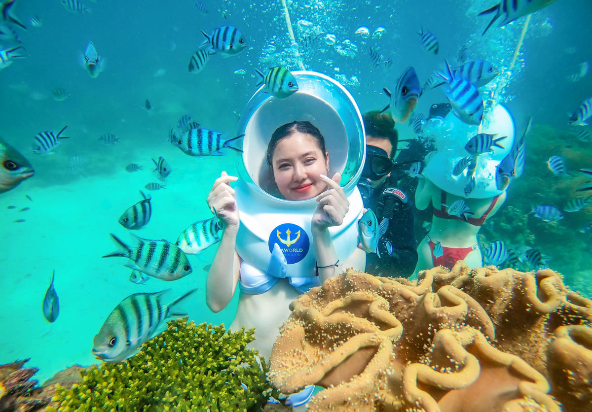 Một thế giới khác của Phú Quốc sẽ đưa du khách có những trải nghiệm thú vị dưới đáy đại dương.