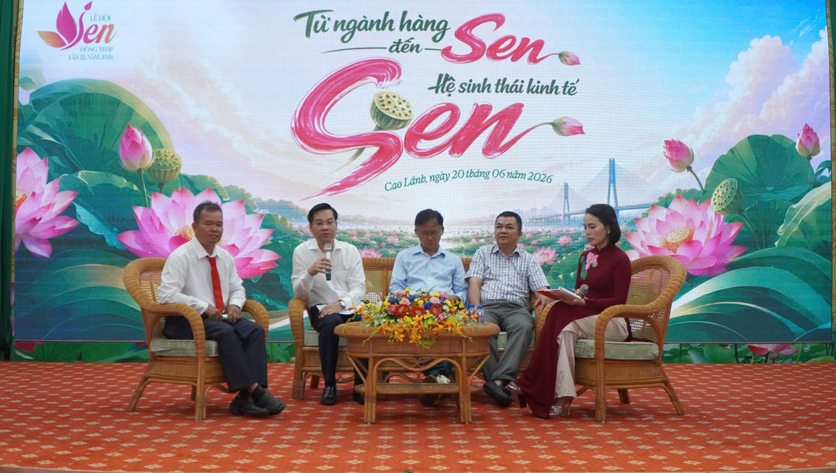 Kết nối nguồn lực phát triển bền vững ngành hàng sen Đồng Tháp