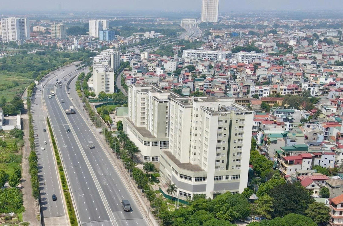 Khu nhà tái định cư ở phường Việt Hưng, Hà Nội.