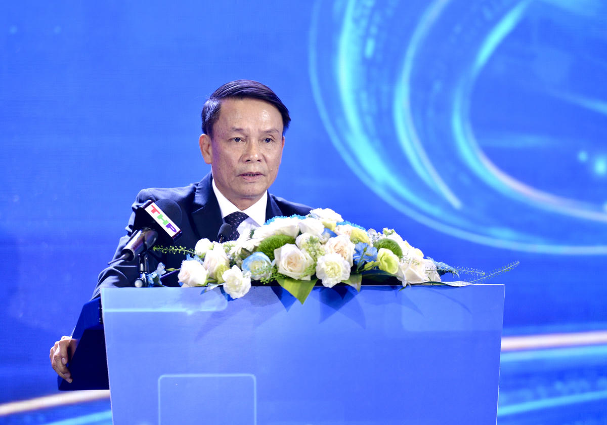 Ông Nguyễn Đức Lợi, Phó Chủ tịch Thường trực Hội Nhà báo Việt Nam phát biểu bế mạc Hội báo toàn quốc 2026.