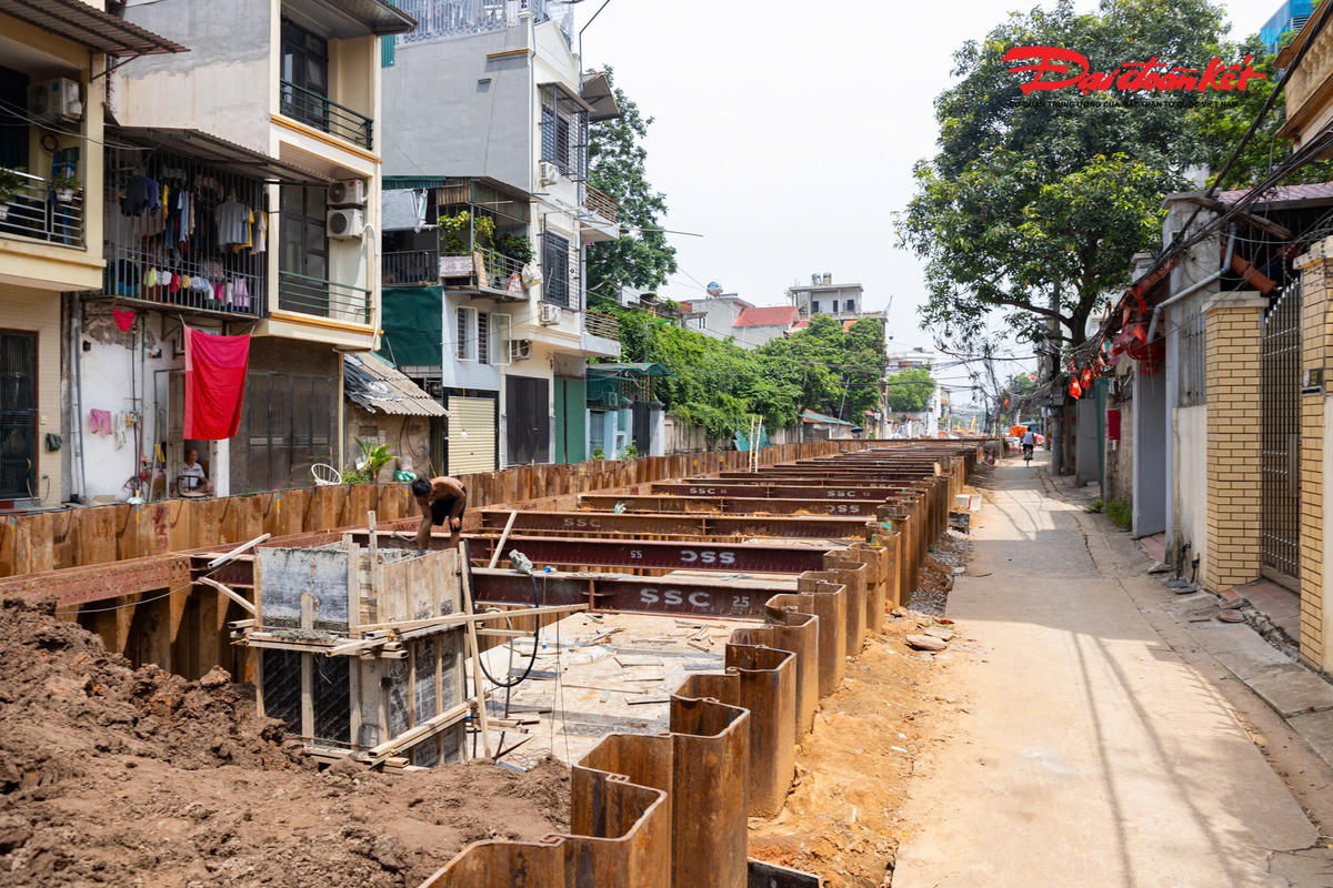 Dự án cải tạo kênh Thụy Phương tăng tốc cán đích trước mùa mưa