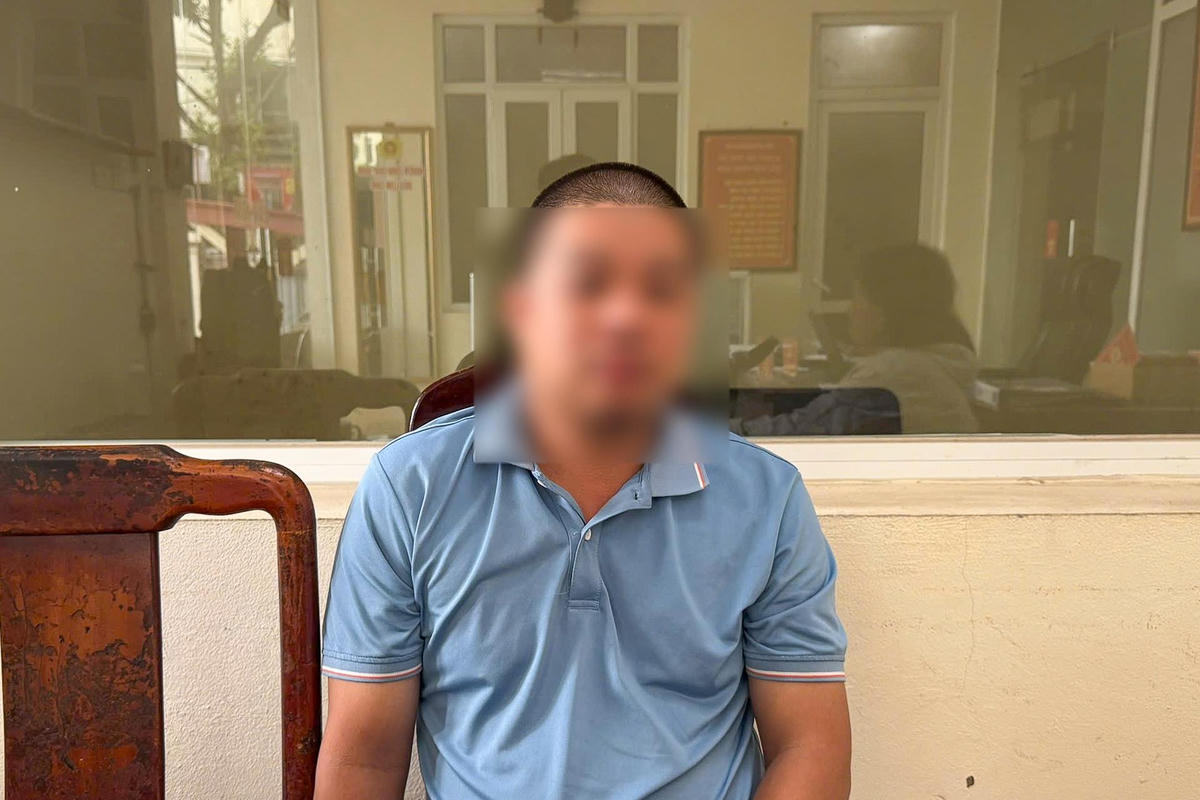 N.L.M tại cơ quan công an.