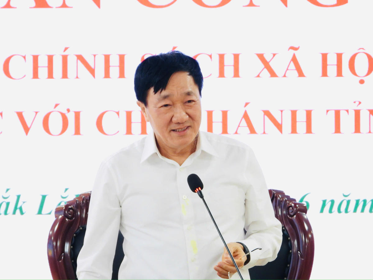 Ông Dương Quyết Thắng - Tổng Giám đốc NHCSXH Trung ương phát biểu.