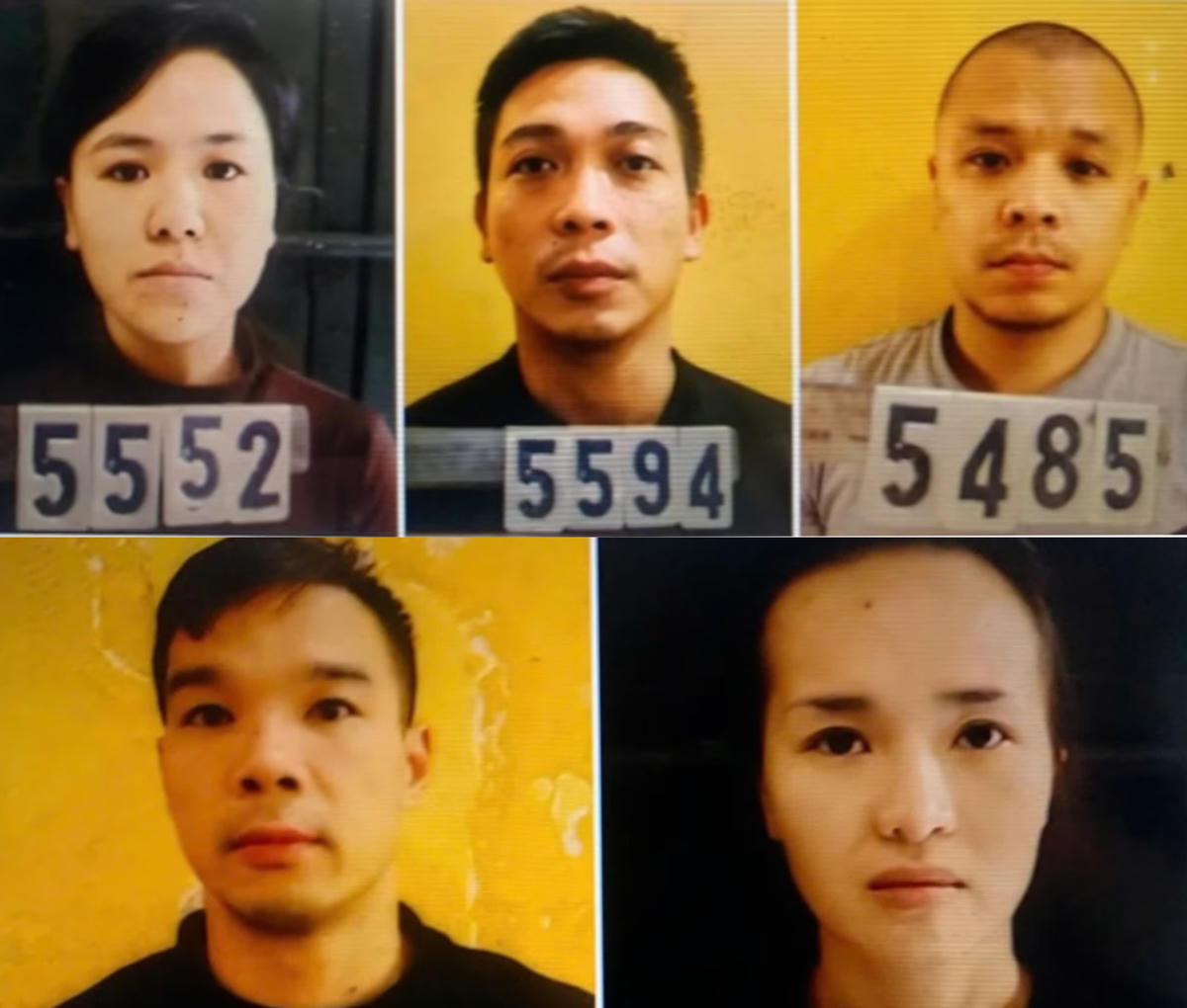 Các đối tượng liên quan vụ án.