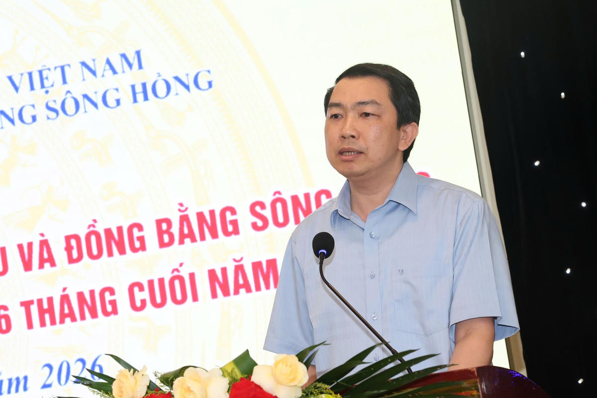 Ông Phạm Trung Dũng - Phó Chủ tịch Ủy ban MTTQ tỉnh Thái Nguyên nhấn mạnh về hoạt động hỗ trợ sinh kế bền vững góp phần giảm nghèo trên địa bàn. Ảnh: Đình Minh