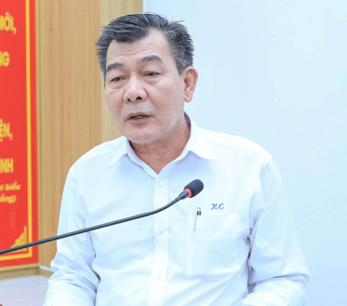 Ông Nguyễn Đức Phong, Phó Chủ tịch Ủy ban Trung ương MTTQ Việt Nam, phát biểu chỉ đạo tại hội nghị.
