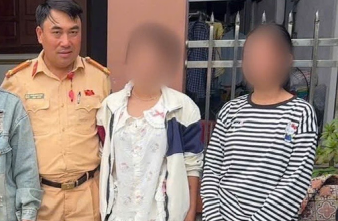 Lực lượng Công an tỉnh Tuyên Quang kịp thời giải cứu 2 cháu gái khỏi bẫy “việc nhẹ lương cao”.