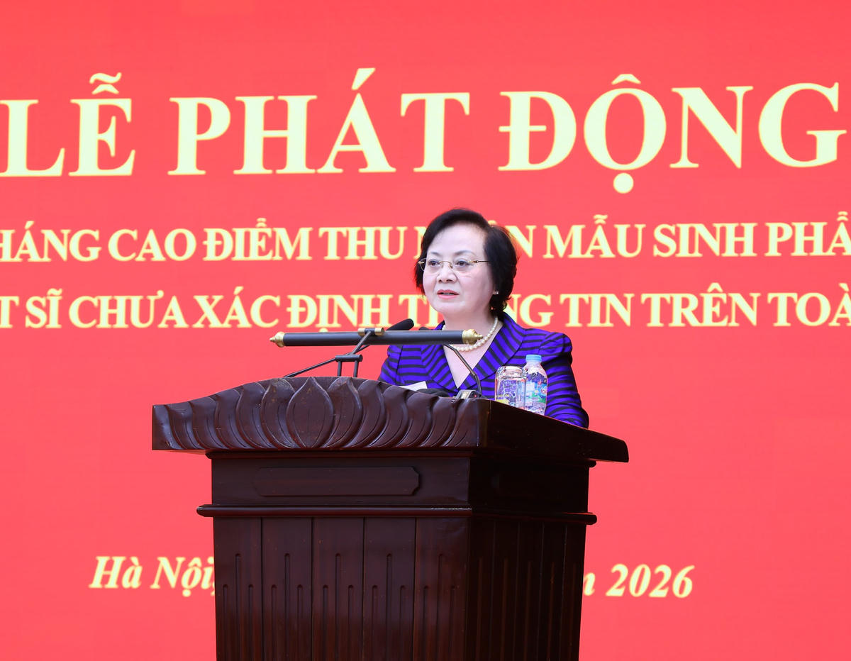 Phó Thủ tướng Phạm Thị Thanh Trà phát biểu tại Lễ Phát động - Ảnh: Thu Giang