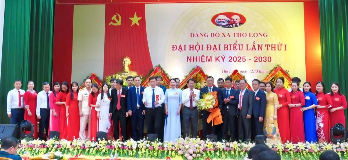 Ban Chấp hành Đảng bộ xã Thọ Long nhiệm kỳ 2025-2030.