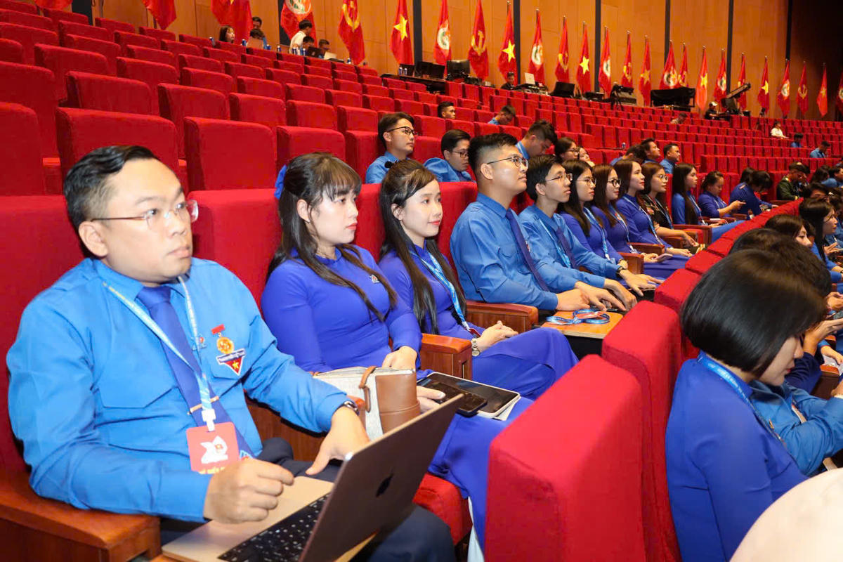 Đoàn đại biểu tham dự Đại hội đại biểu toàn quốc Đoàn TNCS Hồ Chí Minh. Ảnh: PV