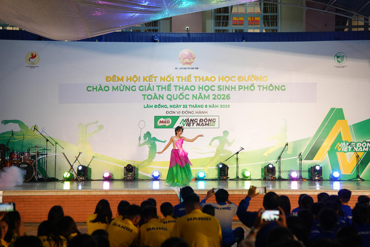 Một số hình ảnh tại đêm hội Gala chào mừng Giải Thể thao học sinh Phổ thông Toàn quốc