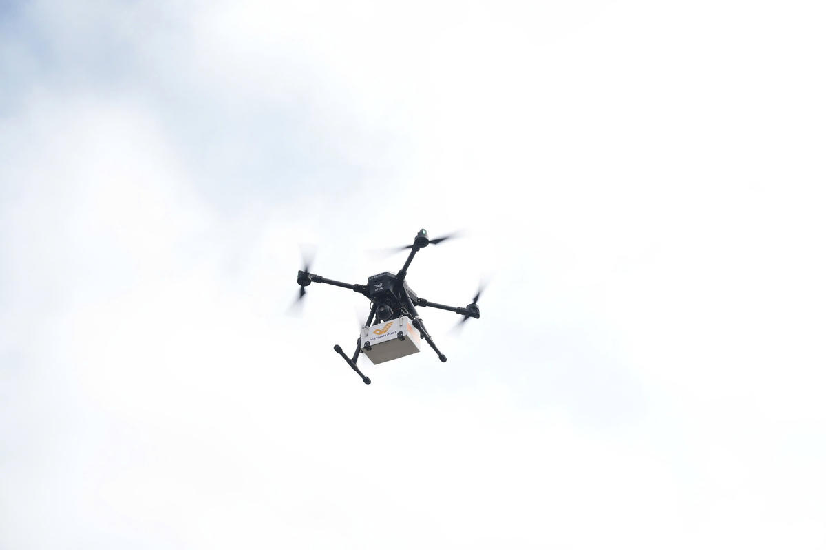 Tổng Công ty Bưu điện Việt Nam (Vietnam Post) phối hợp cùng các cơ quan, đơn vị thử nghiệm UAV vào một số lĩnh vực. Ảnh: VNP.