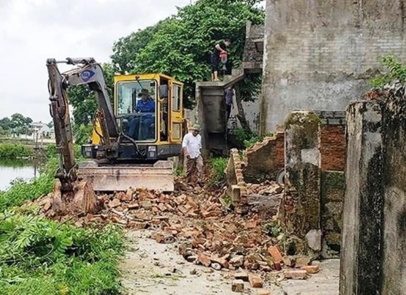 Người dân xã Thọ Phú hiến đất, mở rộng đường giao thông nông thôn.