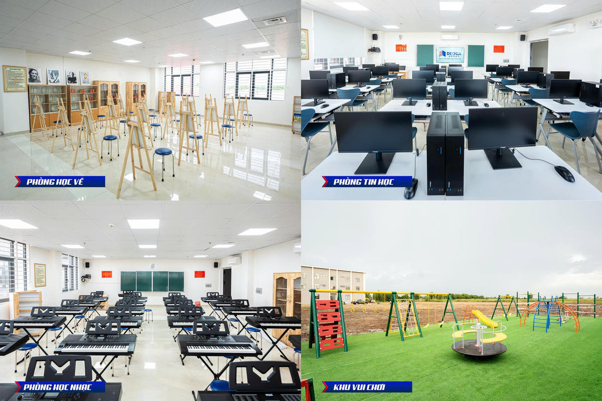 Cơ sở vật chất khang trang hiện đại. Ảnh: Trí Nhân