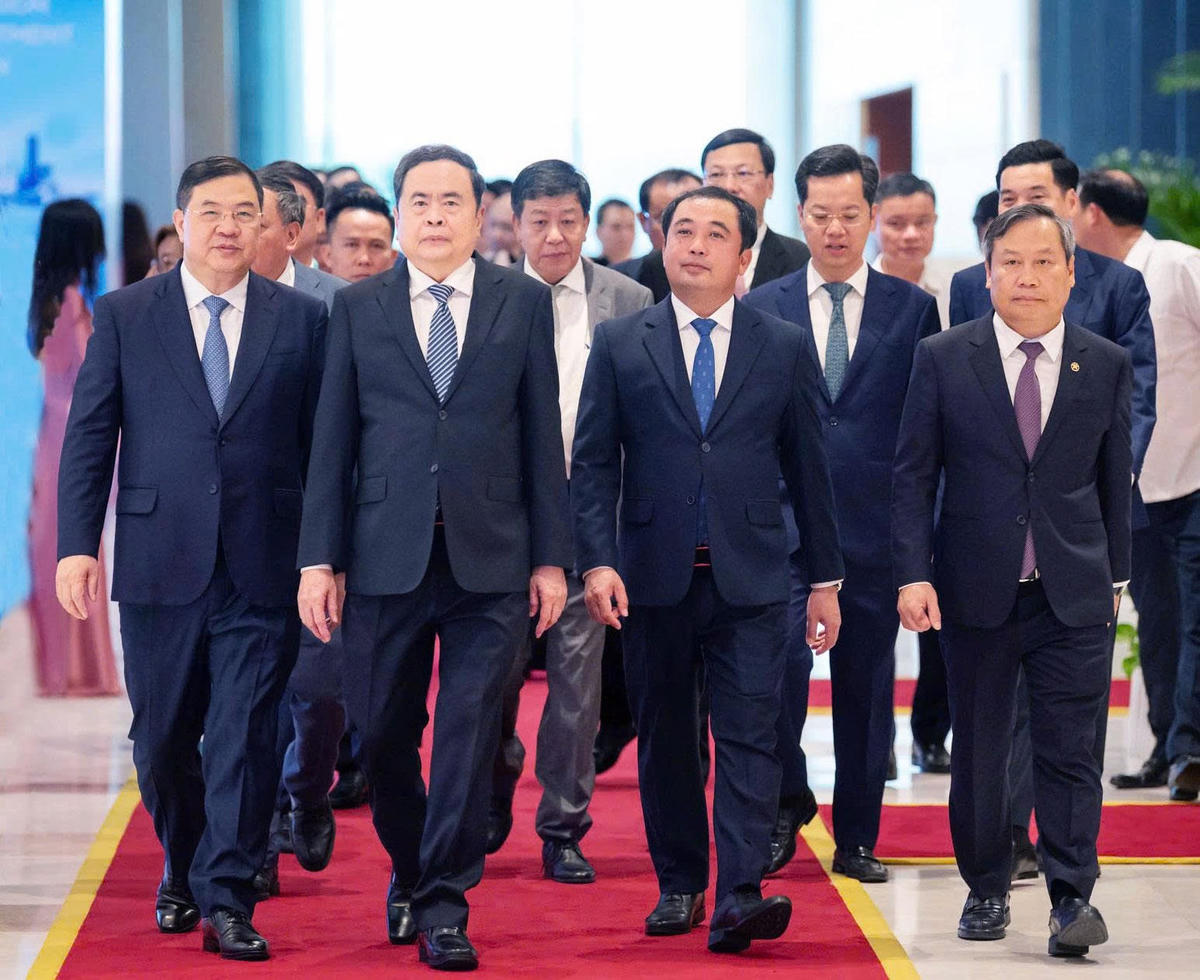 Chủ tịch Quốc hội Trần Thanh Mẫn dự Hội nghị công bố Quy hoạch tổng thể Thủ đô Hà Nội tầm nhìn 100 năm và xúc tiến đầu tư năm 2026.