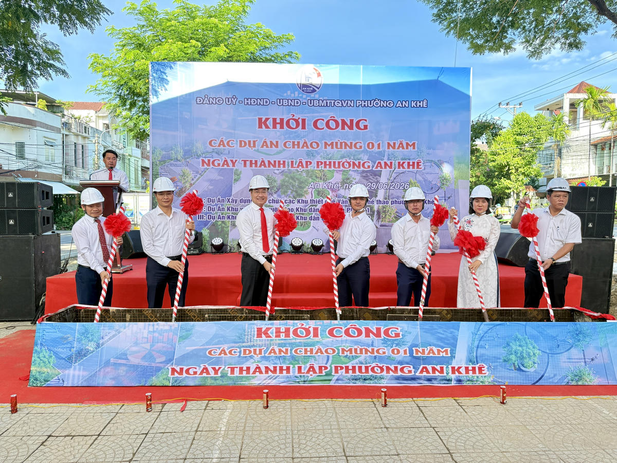 UBND phường An Khê quan tâm đầu tư xây mới, nâng cấp công viên vườn dạo để phát triển đô thị bền vững. Ảnh: Nguyễn Tú.