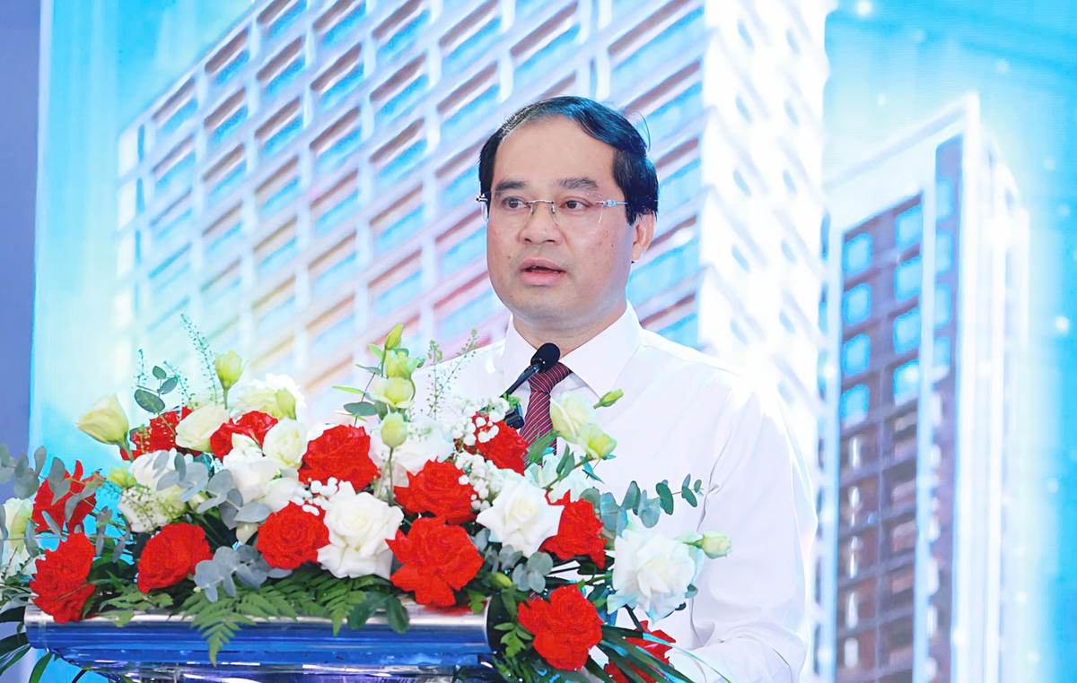 Bí thư Tỉnh ủy Thái Nguyên Trịnh Xuân Trường phát biểu tại sự kiện. Ảnh: TNGOP.
