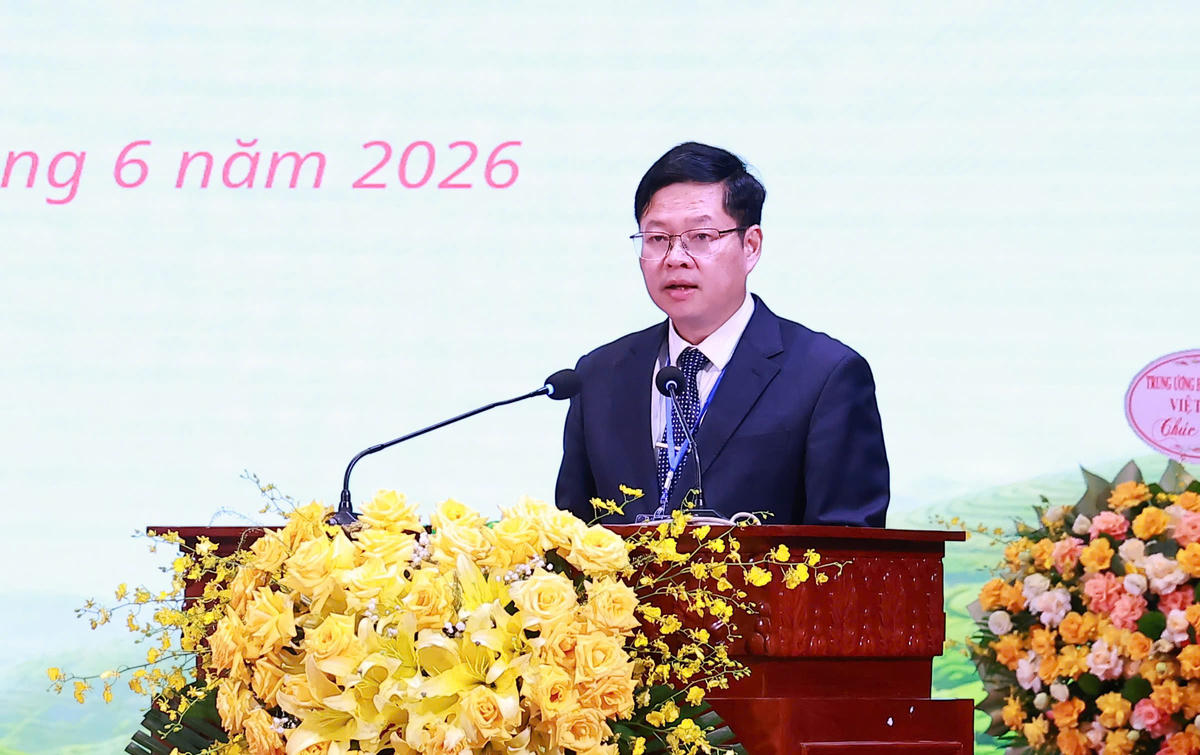 Phó Bí thư Tỉnh ủy, Chủ tịch Ủy ban MTTQ Việt Nam tỉnh Thái Nguyên Đinh Quang Tuyên. Ảnh: TNGOP.
