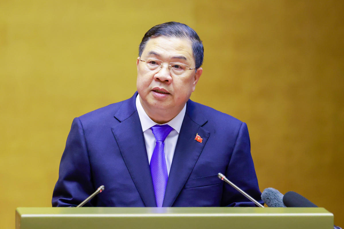 Phó Thủ tướng Thường trực Chính phủ Phạm Gia Túc, truyền đạt nội dung cơ bản Nghị quyết số 10-NQ/TW. Ảnh: Quang Vinh