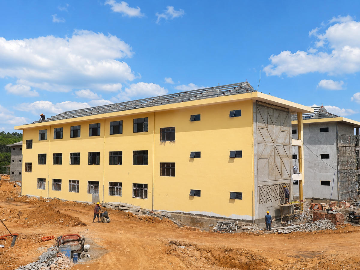 Trường nội trú liên cấp tại xã Mẫu Sơn đang hoàn thiện những hạng mục cuối, sẵn sàng đưa vào hoạt động trong tháng 8/2026
