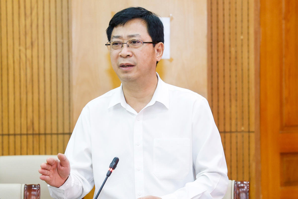 Ông Cao Xuân Thạo, Phó Chủ tịch Trung ương MTTQ Việt Nam phát biểu tại hội nghị. Ảnh: Quang Vinh