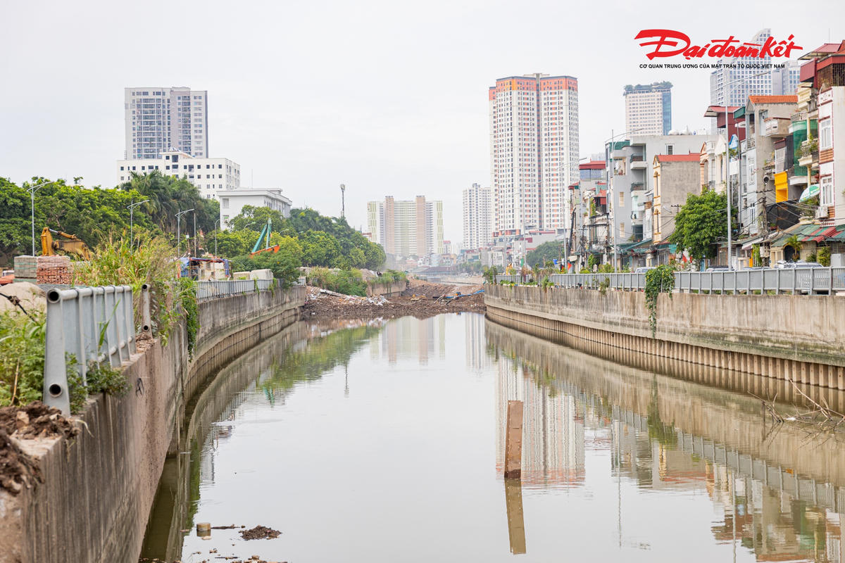 Công trường kênh La Khê tăng tốc thi công, hướng tới hoàn thành các hạng mục trọng điểm