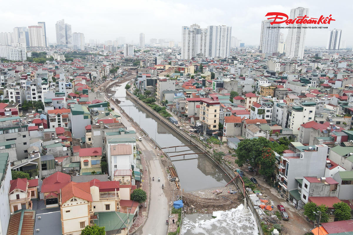 Công trường kênh La Khê tăng tốc thi công, hướng tới hoàn thành các hạng mục trọng điểm