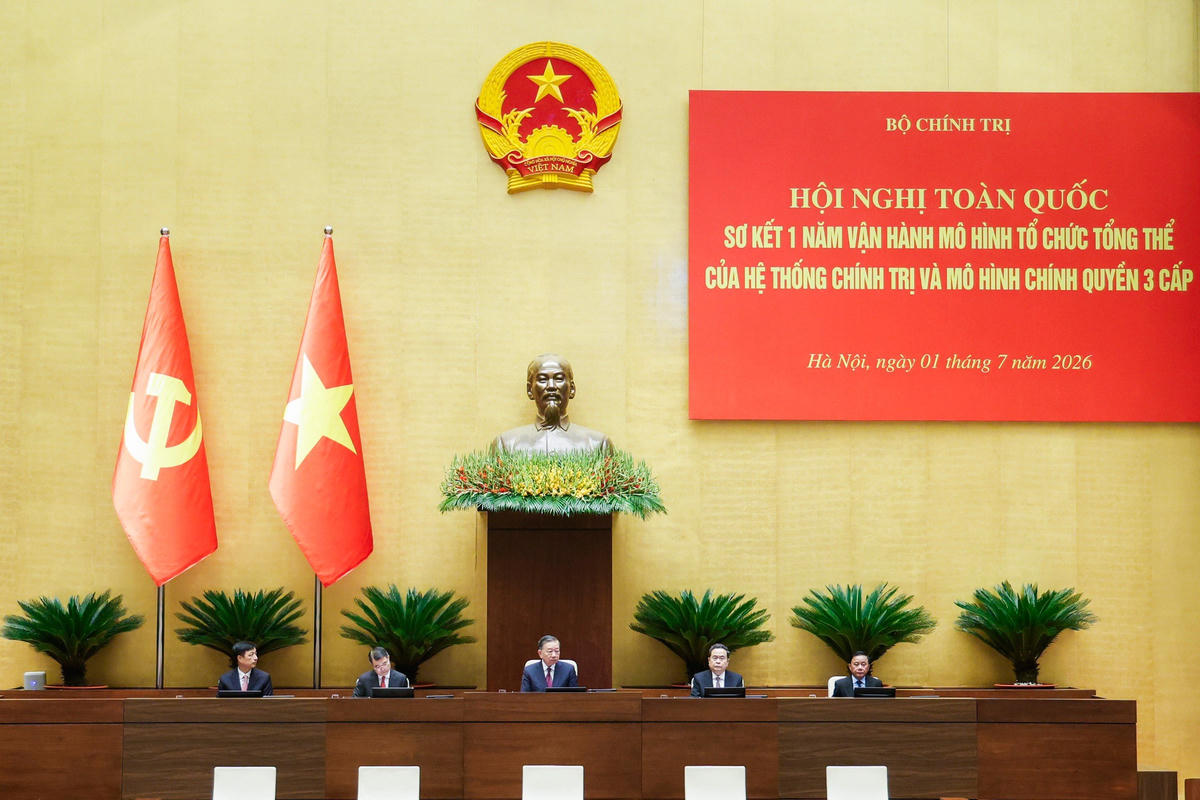 Chủ trì Hội nghị. Ảnh: Quang Vinh