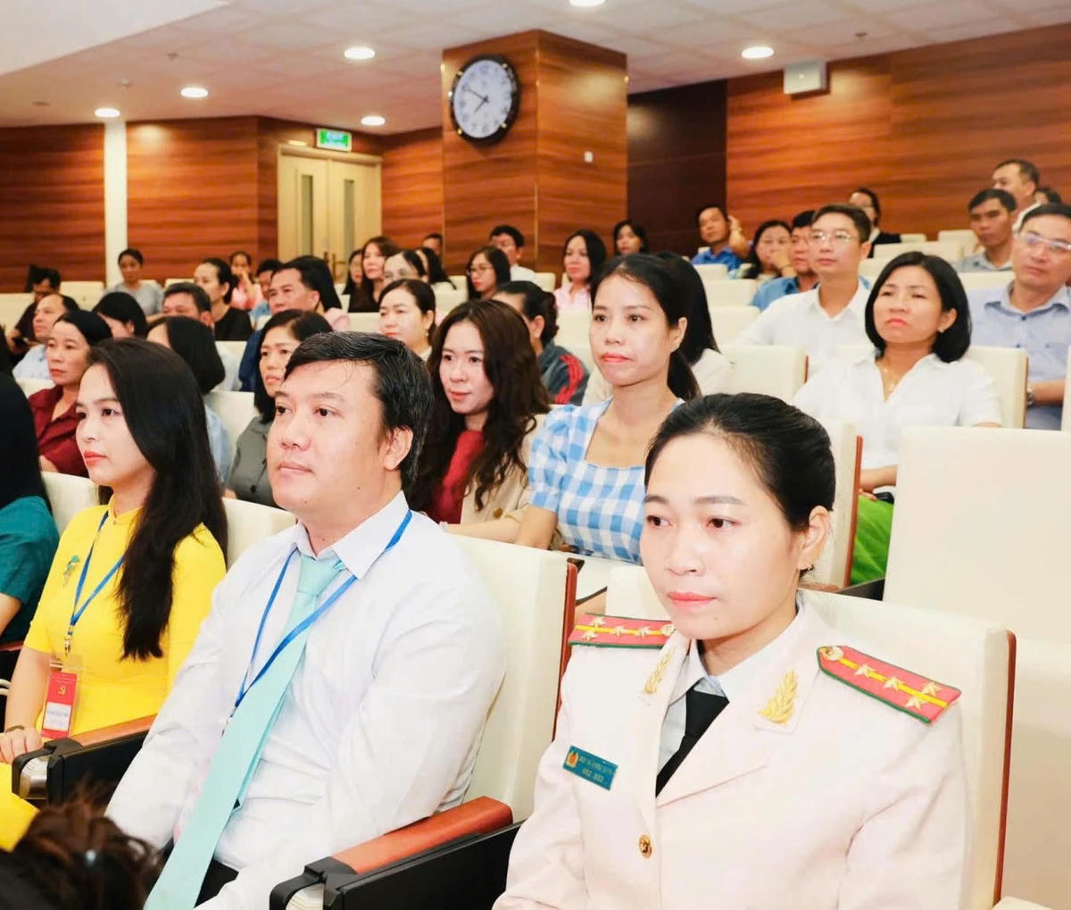 Các thí sinh tham gia hội thi Báo cáo viên, tuyên truyền viên giỏi năm 2026.