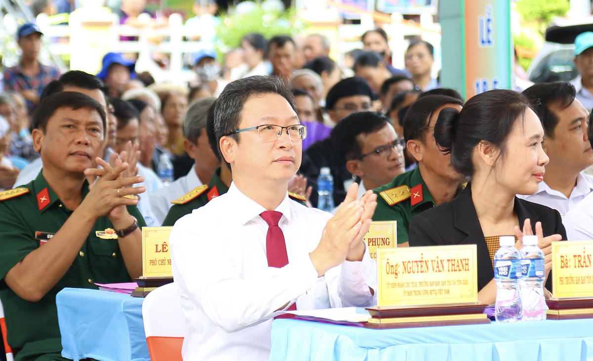 Ông Nguyễn Văn Thanh - Ủy viên Đoàn Chủ tịch, Trưởng ban Dân tộc và Tôn giáo Ủy ban Trung ương MTTQ Việt Nam dự Đại lễ. Ảnh: Thanh Tiến