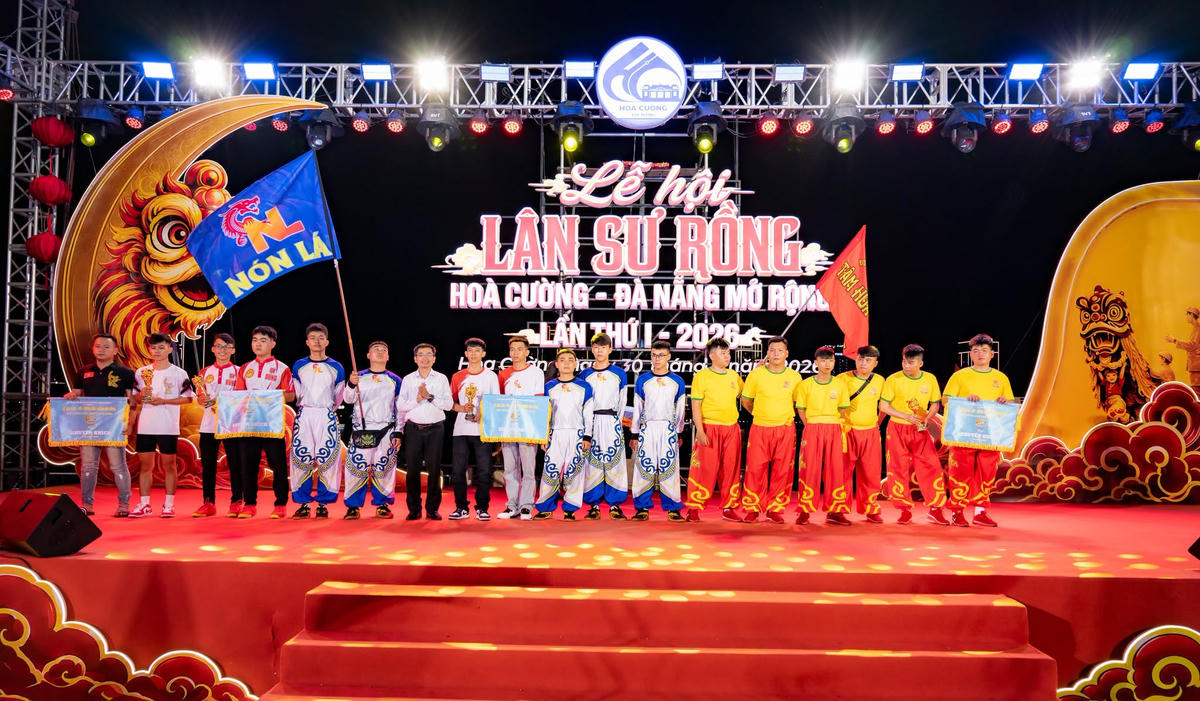 Các đoàn phía Nam thắng lớn tại Lễ hội Lân - Sư - Rồng Hòa Cường Đà Nẵng