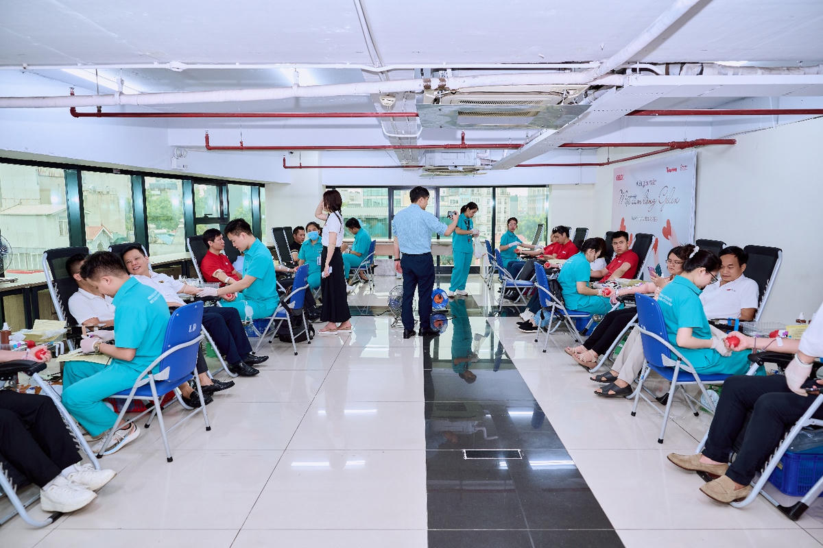 Ngày 2/7/2026, chương trình hiến máu “Một giọt máu, Một tấm lòng GELEX” được tổ chức thành công tại Hà Nội