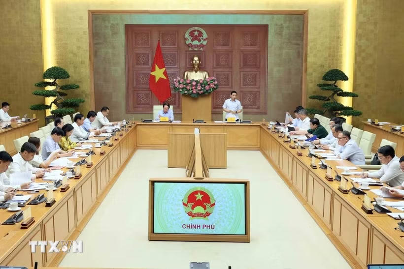 Phó Thủ tướng Nguyễn Văn Thắng phát biểu. (Ảnh: An Đăng/TTXVN).