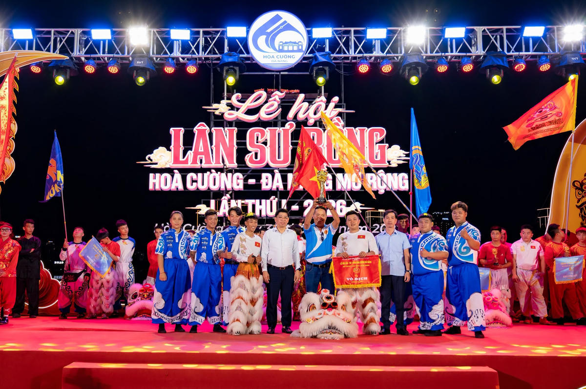 Các đoàn phía Nam thắng lớn tại Lễ hội Lân - Sư - Rồng Hòa Cường Đà Nẵng