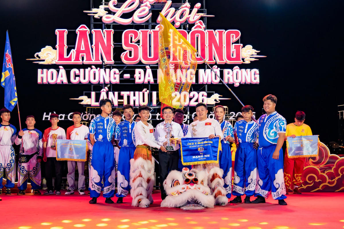 Các đoàn phía Nam thắng lớn tại Lễ hội Lân - Sư - Rồng Hòa Cường Đà Nẵng