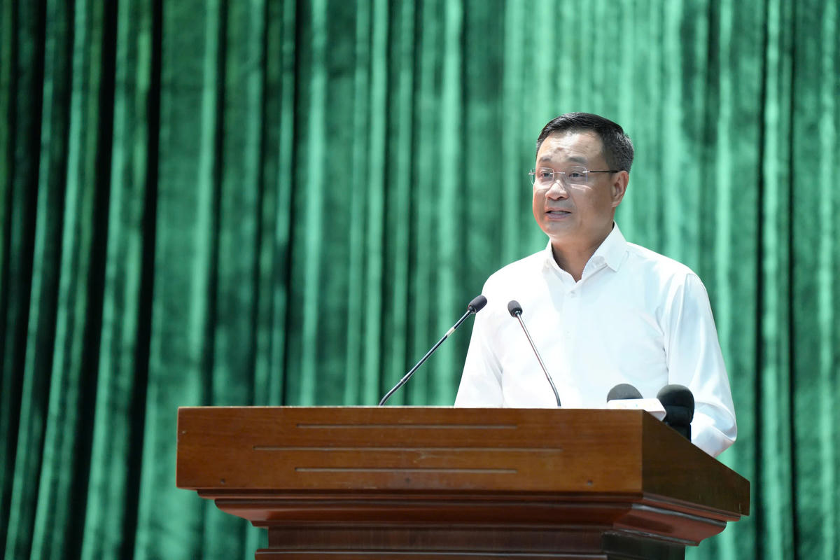 Ông Lê Ngọc Quang, Bí thư Thành ủy Đà Nẵng phát biểu kết luận hội nghị. Ảnh: CĐ.