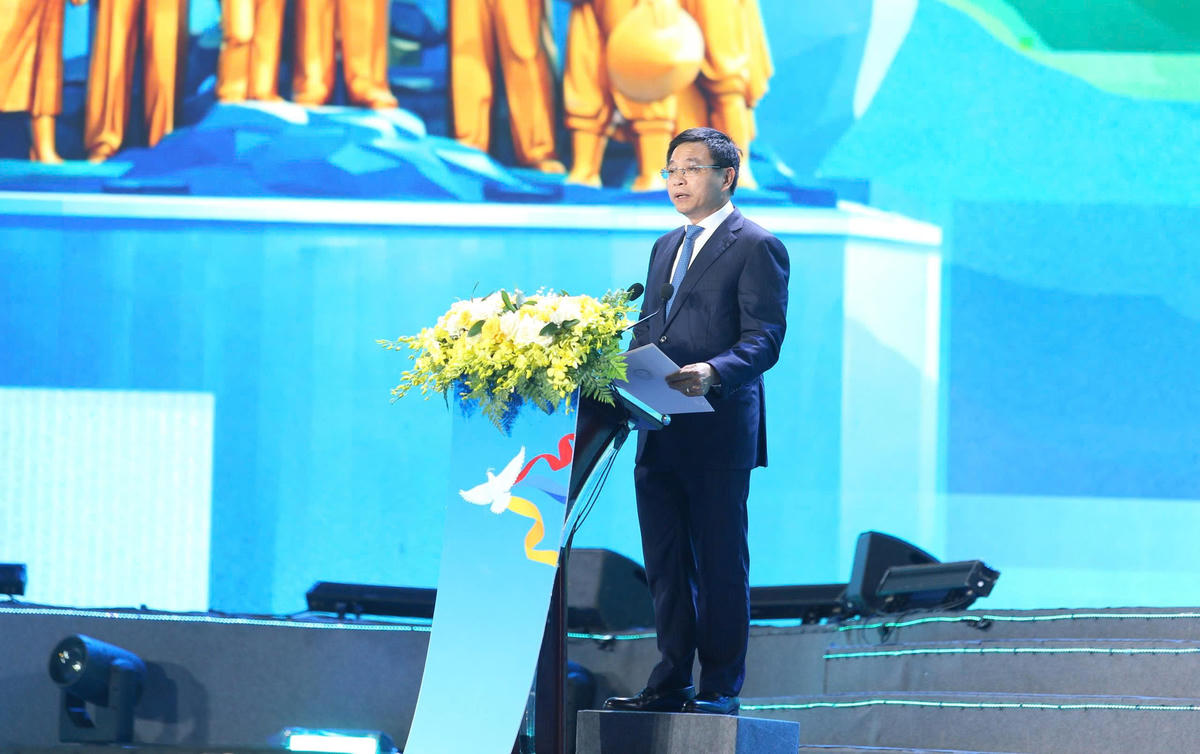 Phó Thủ tướng Chính phủ Nguyễn Văn Thắng phát biểu tại buổi lễ. Ảnh: BTC.