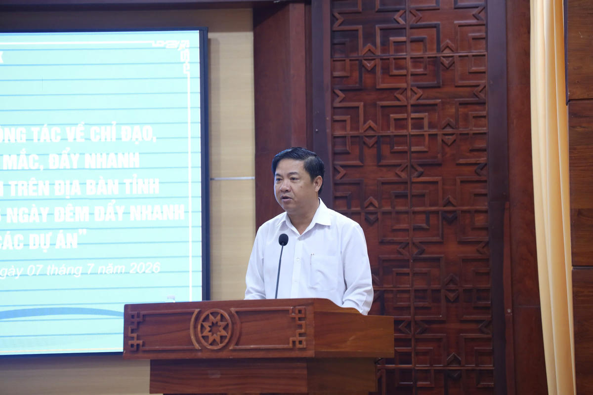 Bí thư Tỉnh ủy Lương Nguyễn Minh Triết phát biểu. Ảnh:TH.