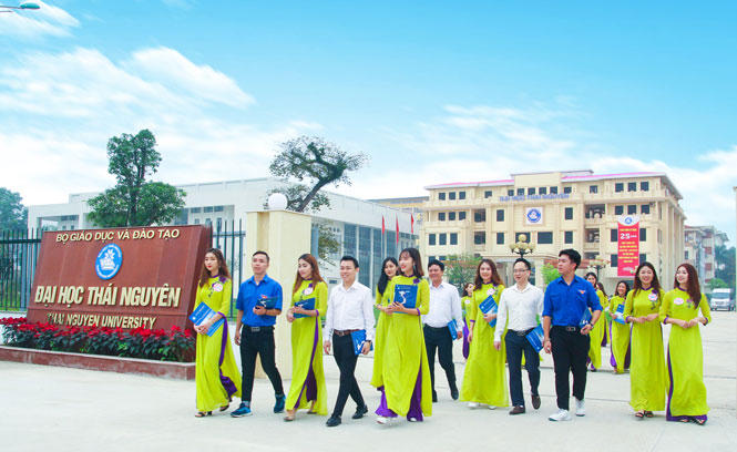 Hiện Đại học Thái Nguyên có 14 trường đại học và đơn vị thành viên. Ảnh: ĐHT